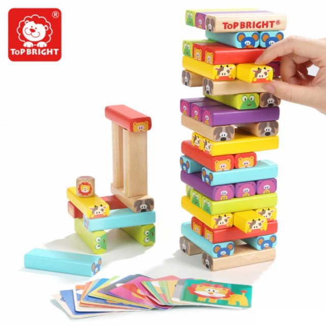 DRUŠTVENA IGRA JENGA - ŽIVOTINJE TOP BRIGHT - Online Apoteka DRUŠTVENA IGRA JENGA - ŽIVOTINJE TOP BRIGHT